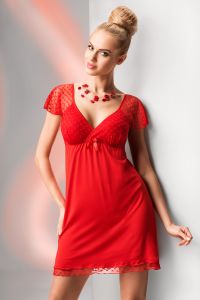 Koszula Nocna Model  Tamara Red