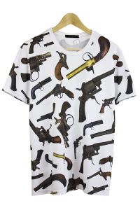 T-shirt Męski Model Big Revolvers White