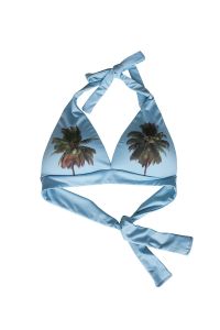 Biustonosz Kąpielowy Model Palm Trees Bikini Blue