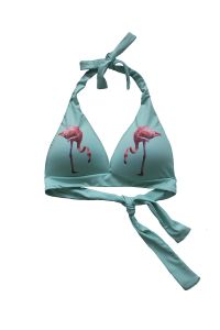 Biustonosz Kąpielowy Model Flamingo Bikini Green