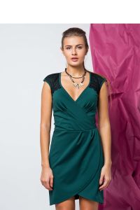 Elegancka sukienka idealna dla modnych kobiet GR1273 Szmaragd