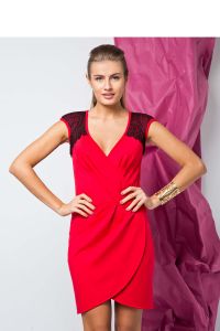 Elegancka sukienka idealna dla modnych kobiet GR1273 Red