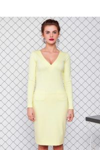 Sukienka z dżerseju GR1075 Yellow