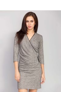 Elegancka sukienka o długości powyżej kolan MM1062 Grey