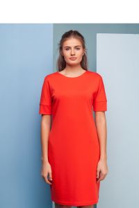 Klasyczna sukienka GR1364 Orange