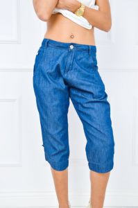 - 60% SALE Jeansowe bermudy luźne