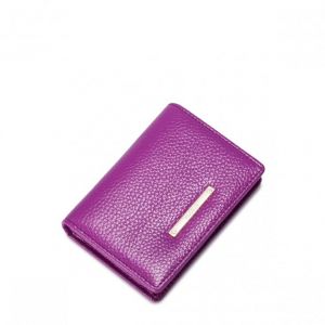 Niewielki damski portfel Purpurowy