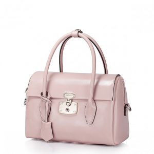 Luksusowa torebka damska z połyskiem Różowa