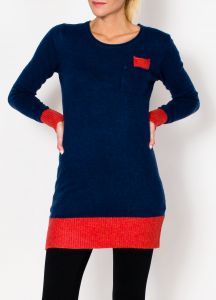 -20 % SALE Długi sweter tunika kieszonka