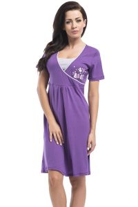 Koszula Nocna Model  TCB.3049 Violet