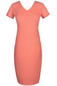 Sukienka dzienna model FSU684 Łososiowy