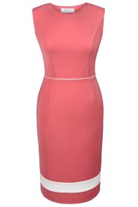 Sukienka dzienna model FSU681 Koralowy