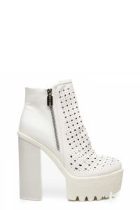 AŻUROWE BOTKI BLOCK HEELS