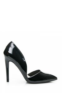 SZPILKI ASYMMETRIC POINTED HEELS Czarny