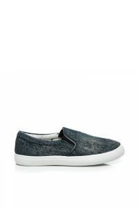 JEANSOWE TRAMPKI SLIP ON Czarny