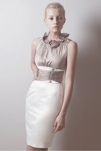 Sukienka Model Nicole Ecru