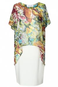 Sukienka Model FSU6205543K Ecru/Multicolor
