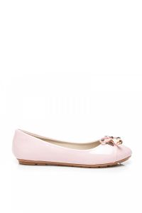 LAKIEROWANE BALERINY Różowy