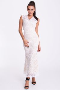 Sukienka Model 17210 Cream/White