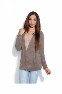 Klasyczny kardigan F179 Cappuccino