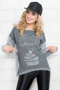 Słodka babeczka F170 Szary