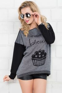 Równa babeczka F169 Czarny