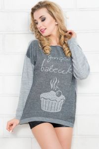 Gorąca babeczka F167 Szary