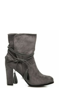 ZAMSZOWE BOTKI BOHO Szary