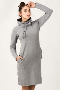 Sukienka Model Kaja 10 Light Grey/Dark Grey