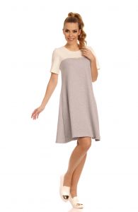 Sukienka Model Cyntia Ecru/Grey