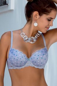 Biustonosz Push-up Model 2032/11 Don Benito Grey/Blue