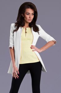 DROLE DE COPINE PŁASZCZ - BIAŁY 8219-3