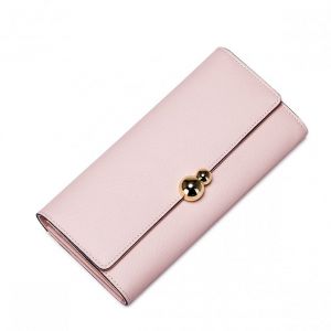 NUCELLE Stylowy i szykowny damski portfel Różowy